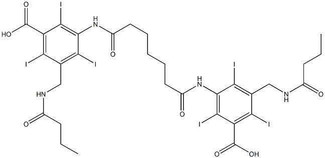 3,3'-(Pimeloyldiimino)bis[5-(butyrylaminomethyl)-2,4,6-triiodobenzoic acid]