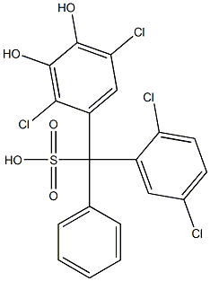 (2,5-Dichlorophenyl)(2,5-dichloro-3,4-dihydroxyphenyl)phenylmethanesulfonic acid