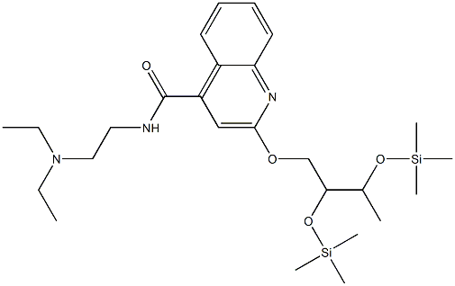 2-[2,3-Di(trimethylsilyloxy)butoxy]-N-[2-(diethylamino)ethyl]-4-quinolinecarboxamide