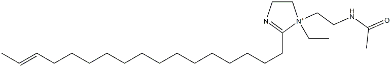 1-[2-(アセチルアミノ)エチル]-1-エチル-2-(15-ヘプタデセニル)-2-イミダゾリン-1-イウム 化学構造式