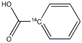 ベンゼン(14C)カルボン酸 化学構造式