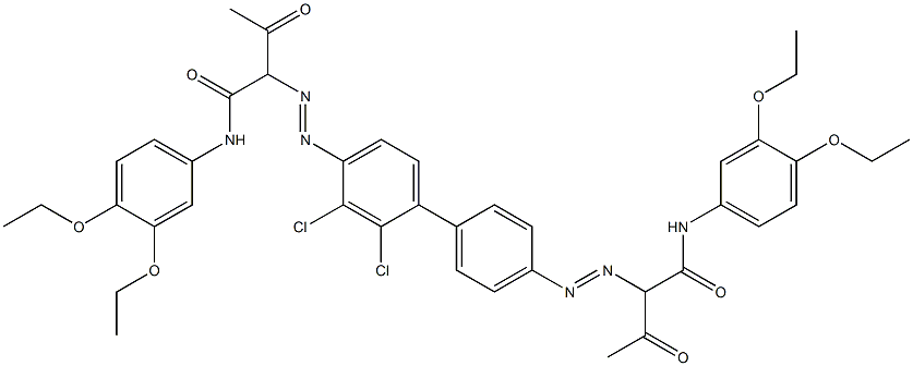 4,4'-Bis[[1-(3,4-diethoxyphenylamino)-1,3-dioxobutan-2-yl]azo]-2,3-dichloro-1,1'-biphenyl