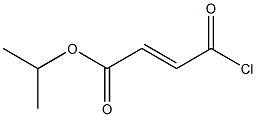 (E)-3-(クロロホルミル)アクリル酸イソプロピル 化学構造式