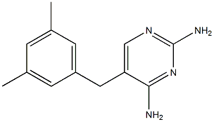 2,4-Diamino-5-[3,5-dimethylbenzyl]pyrimidine Structure