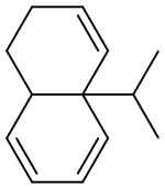 1,2,4a,8a-テトラヒドロ-4a-イソプロピルナフタレン 化学構造式
