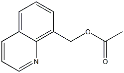 キノリン-8-メタノールアセタート 化学構造式