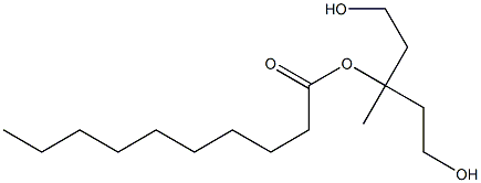 Decanoic acid 3-hydroxy-1-(2-hydroxyethyl)-1-methylpropyl ester