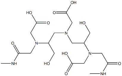 6-Carboxymethyl-4,8-bis(hydroxymethyl)-3,9-bis(methylcarbamoylmethyl)-3,6,9-triazaundecanedioic acid