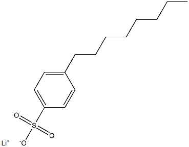 4-オクチルベンゼンスルホン酸リチウム 化学構造式