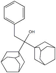 1,1-ジ(1-アダマンチル)-2-フェニルエタノール 化学構造式