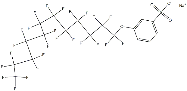 3-(ペンタコサフルオロドデシルオキシ)ベンゼンスルホン酸ナトリウム 化学構造式