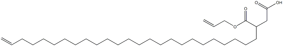 3-(24-ペンタコセニル)こはく酸1-水素4-アリル 化学構造式