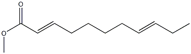 2,8-Undecadienoic acid methyl ester Struktur