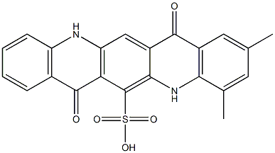 5,7,12,14-Tetrahydro-2,4-dimethyl-7,14-dioxoquino[2,3-b]acridine-6-sulfonic acid