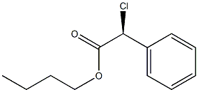 [S,(+)]-クロロフェニル酢酸ブチル 化学構造式