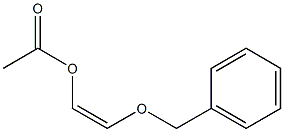 酢酸(Z)-2-ベンジルオキシエテニル 化学構造式