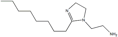 2-オクチル-4,5-ジヒドロ-1H-イミダゾール-1-エタンアミン 化学構造式