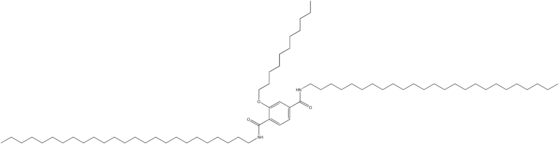 2-(ウンデシルオキシ)-N,N'-ジペンタコシルテレフタルアミド 化学構造式