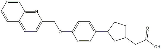 3-[4-(2-Quinolinylmethoxy)phenyl]cyclopentaneacetic acid