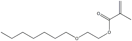 Methacrylic acid 2-heptyloxyethyl ester Struktur