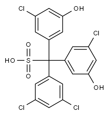 (3,5-Dichlorophenyl)bis(3-chloro-5-hydroxyphenyl)methanesulfonic acid
