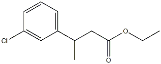 3-(m-クロロフェニル)酪酸エチル 化学構造式