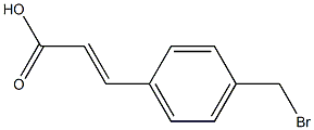 (E)-3-[p-(ブロモメチル)フェニル]アクリル酸 化学構造式