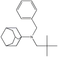 N-(1-アダマンチル)-N-ネオペンチルベンゼンメタンアミン 化学構造式