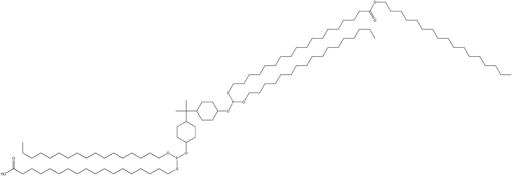 18,18'-[[Isopropylidenebis(4,1-cyclohexanediyloxy)]bis[(heptadecyloxy)phosphinediylthio]]bis(octadecanoic acid heptadecyl) ester