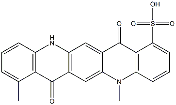 5,7,12,14-Tetrahydro-5,8-dimethyl-7,14-dioxoquino[2,3-b]acridine-1-sulfonic acid