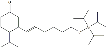 4-Isopropyl-3-[2-methyl-6-(triisopropylsiloxy)-1-hexenyl]cyclohexanone