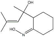 (1Z)-2-(1-ヒドロキシ-1,3-ジメチル-2-ブテニル)シクロヘキサノンオキシム 化学構造式