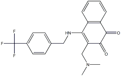 4-[[4-(Trifluoromethyl)benzyl]amino]-3-[(dimethylamino)methyl]naphthalene-1,2-dione