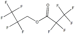 ペンタフルオロプロピオン酸2,2,3,3,3-ペンタフルオロプロピル 化学構造式