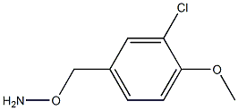 O-(3-クロロ-4-メトキシベンジル)ヒドロキシルアミン 化学構造式