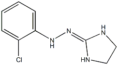 2-イミダゾリジノン(2-クロロフェニル)ヒドラゾン 化学構造式