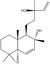 6,14-ラブダジエン-8,13-ジオール 化学構造式