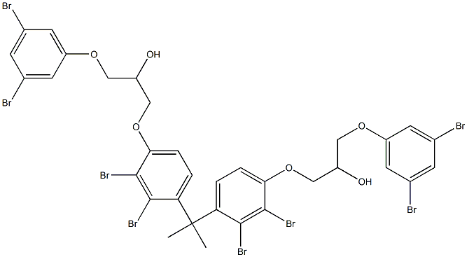2,2-Bis[2,3-dibromo-4-[2-hydroxy-3-(3,5-dibromophenoxy)propyloxy]phenyl]propane