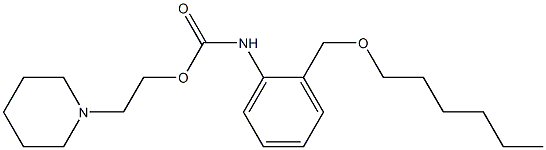 o-(Hexyloxymethyl)carbanilic acid 2-piperidinoethyl ester