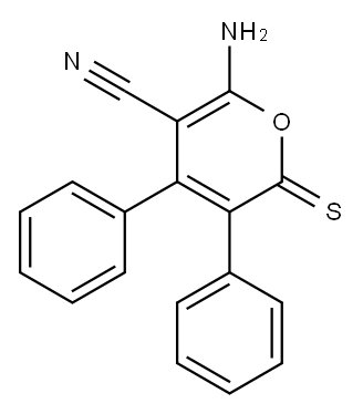 3,4-Diphenyl-2-thioxo-6-amino-2H-pyran-5-carbonitrile