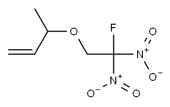 3-(2-Fluoro-2,2-dinitroethoxy)-1-butene 结构式