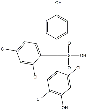 (2,4-Dichlorophenyl)(2,5-dichloro-4-hydroxyphenyl)(4-hydroxyphenyl)methanesulfonic acid