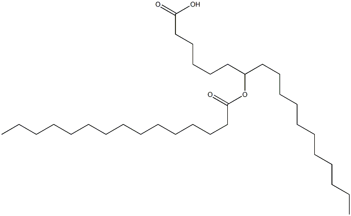 7-ペンタデカノイルオキシステアリン酸 化学構造式