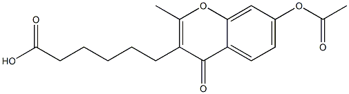 6-(7-Acetoxy-2-methyl-4-oxo-4H-1-benzopyran-3-yl)hexanoic acid