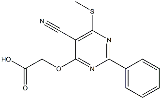 [2-Phenyl-5-cyano-6-methylthio-4-pyrimidinyloxy]acetic acid