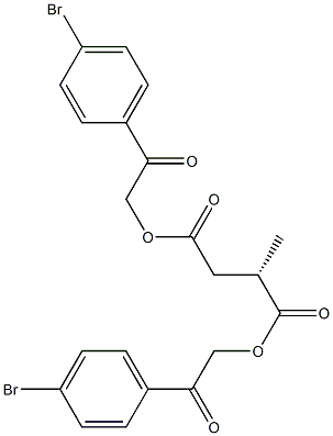 [S,(+)]-Methylsuccinic acid bis(p-bromophenacyl) ester