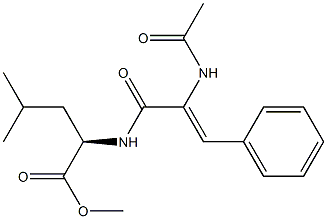 (2R)-2-[(Z)-2-Acetylamino-3-phenylpropenoylamino]-4-methylvaleric acid methyl ester