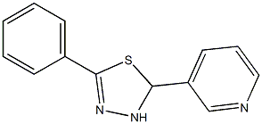 5-(Phenyl)-2,3-dihydro-2-(3-pyridinyl)-1,3,4-thiadiazole