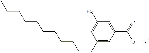 3-Undecyl-5-hydroxybenzoic acid potassium salt Struktur