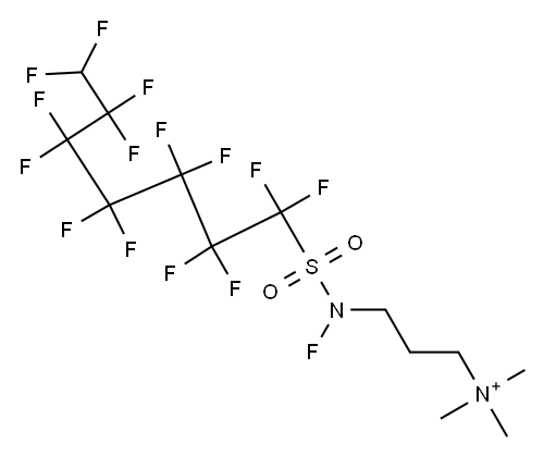 3-(Pentadecafluoroheptylsulfonylamino)propyltrimethylaminium